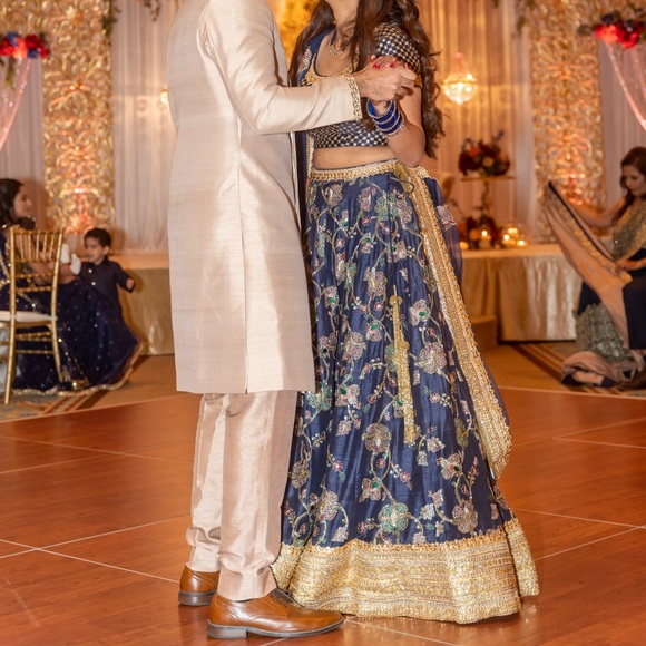 Shymal and Bhumika Inspired Raw Silk Indian Lehenga by designer Saniya Fashions - Picture 10 of 14